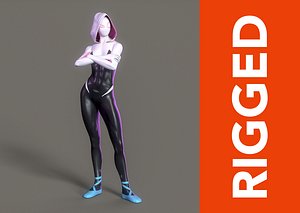 3D Spider-Gwen Rig
