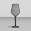 white wine glass tulip 3d 3ds