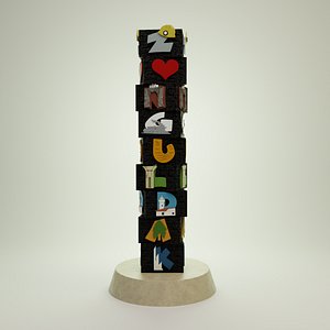 3D Zonguldak Statue