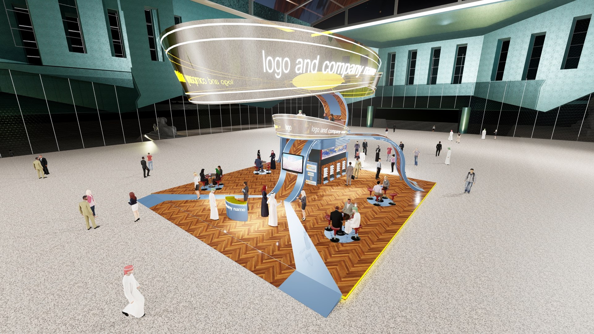 Custom Booth 7 3D Model - TurboSquid 1819160