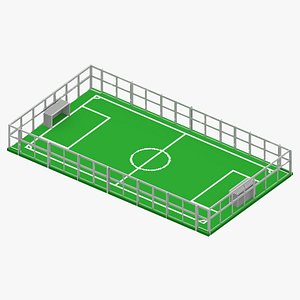 3D model Voxel Football Field