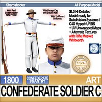Civil War Confederate Soldier C Infantry Sharpshooter
