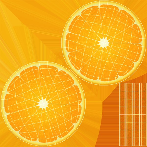 modelo 3d Cartoon Orange Fruit - TurboSquid 2089853