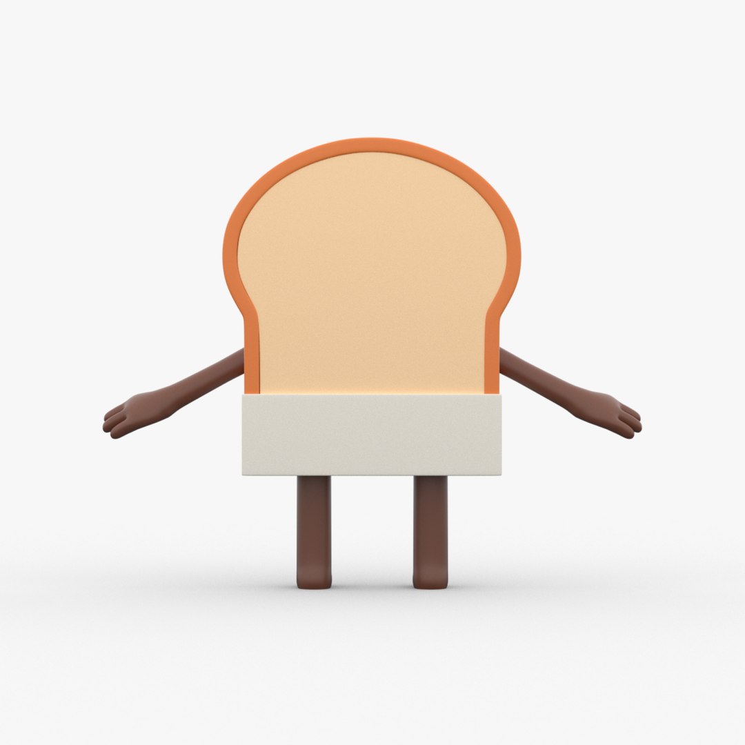 Bread Barbershop Bread Character Model - TurboSquid 1916723