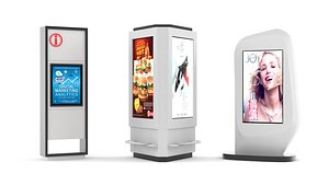 Electronic Kiosk Collection 3D model