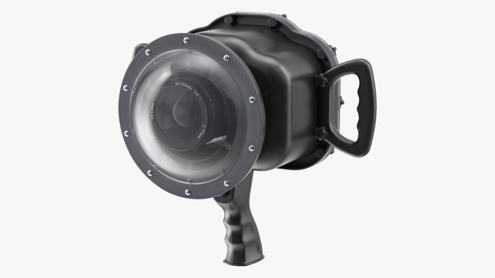 Universal Underwater Housing with Camera 3D model preview