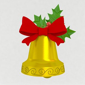 Gold Christmas Bell