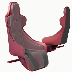 Concept styled sports car seat 1 3D