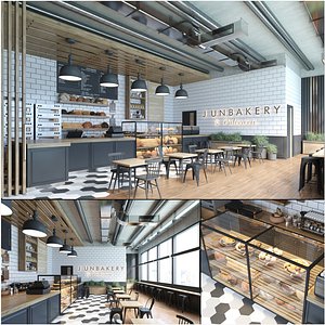Modern Bakery and Patisserie Store Interior