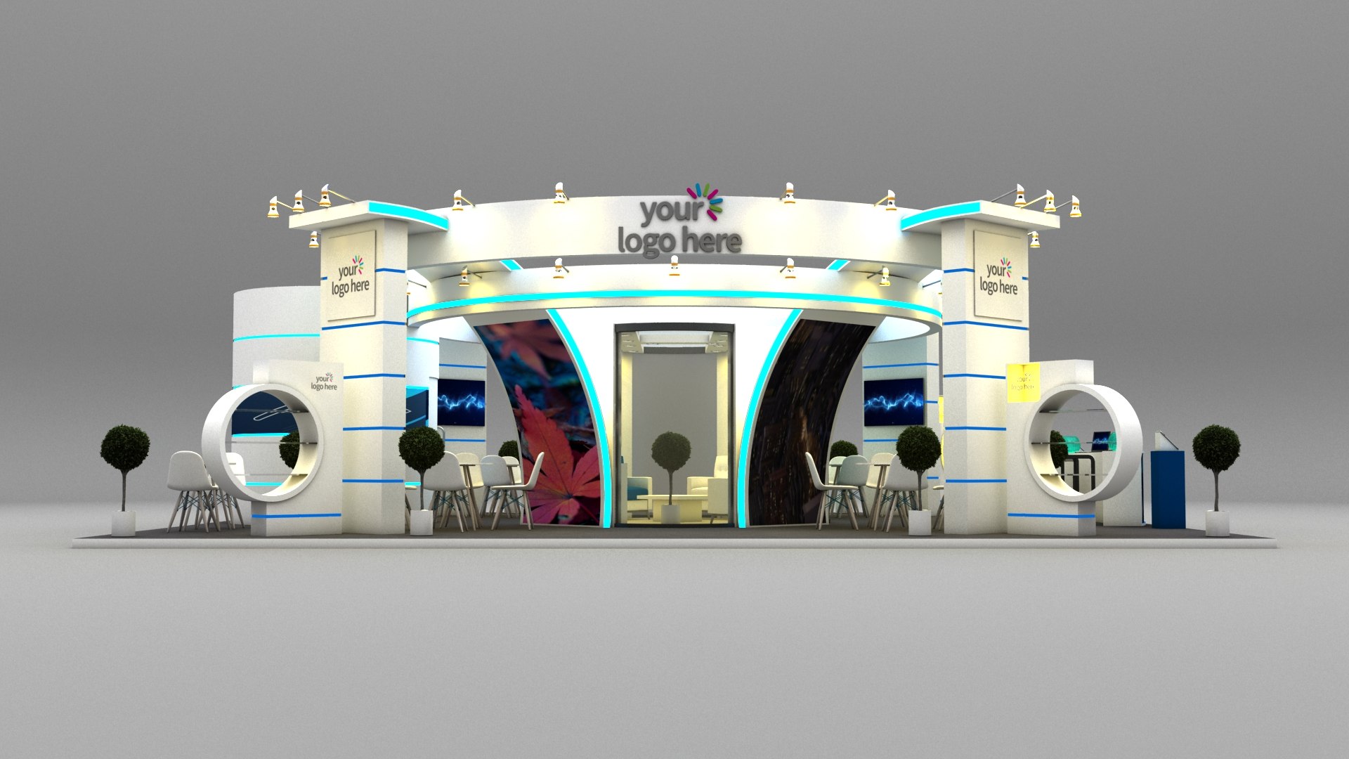 Stall Design 12 M X 10 M 3D Model - TurboSquid 2188459