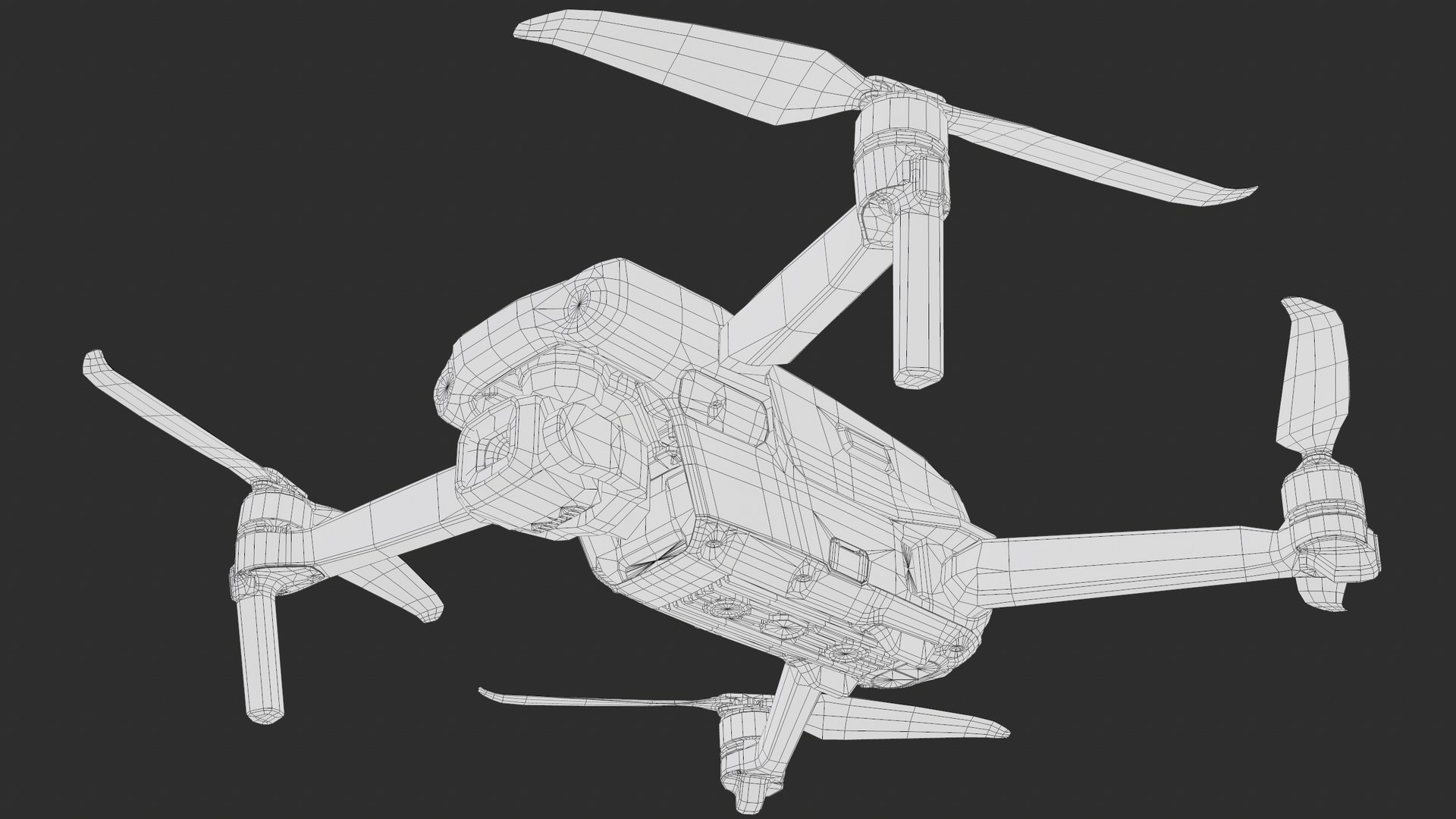 3D DJI Mavic AIR 2S Drone Rigged PBR Model - TurboSquid 2041418