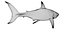Grande Tubarão Branco Rigged L756