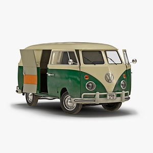 3d volkswagen type 2 panel