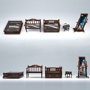 3D model vintage asia traditional