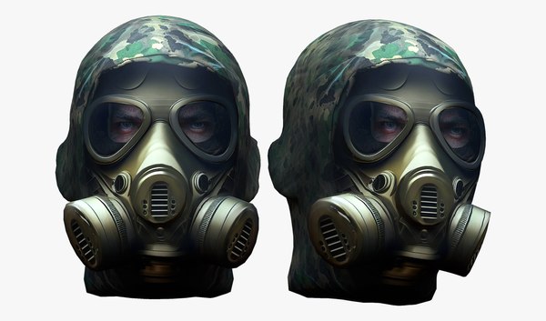 Gas mask helmet 3d model military combat fantasy cyborg space 3D model ...