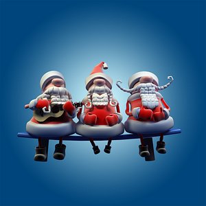 musical santa 3d ma