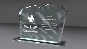award glass 3d model