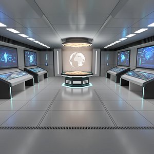 Sci Fi Futuristic Control Room model