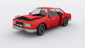 3d car zombie model