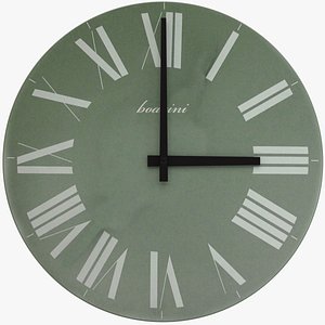 3d model modern clock