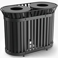Outdoor Dustbin 3D Model