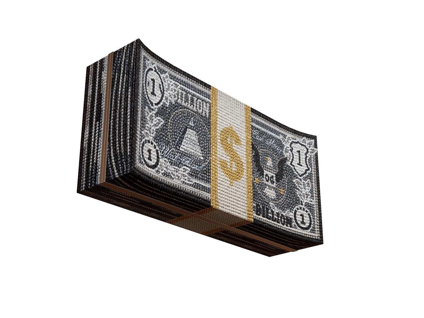 Stack Of Cash Billions Clutch Bag 3D Model - TurboSquid 1953479