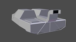 3D Sci Fi Car model