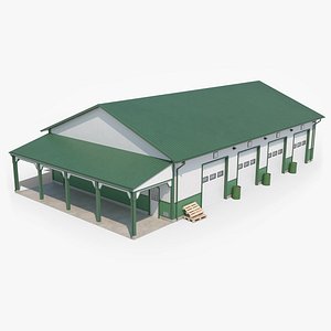 3D Industrial Building 22 model