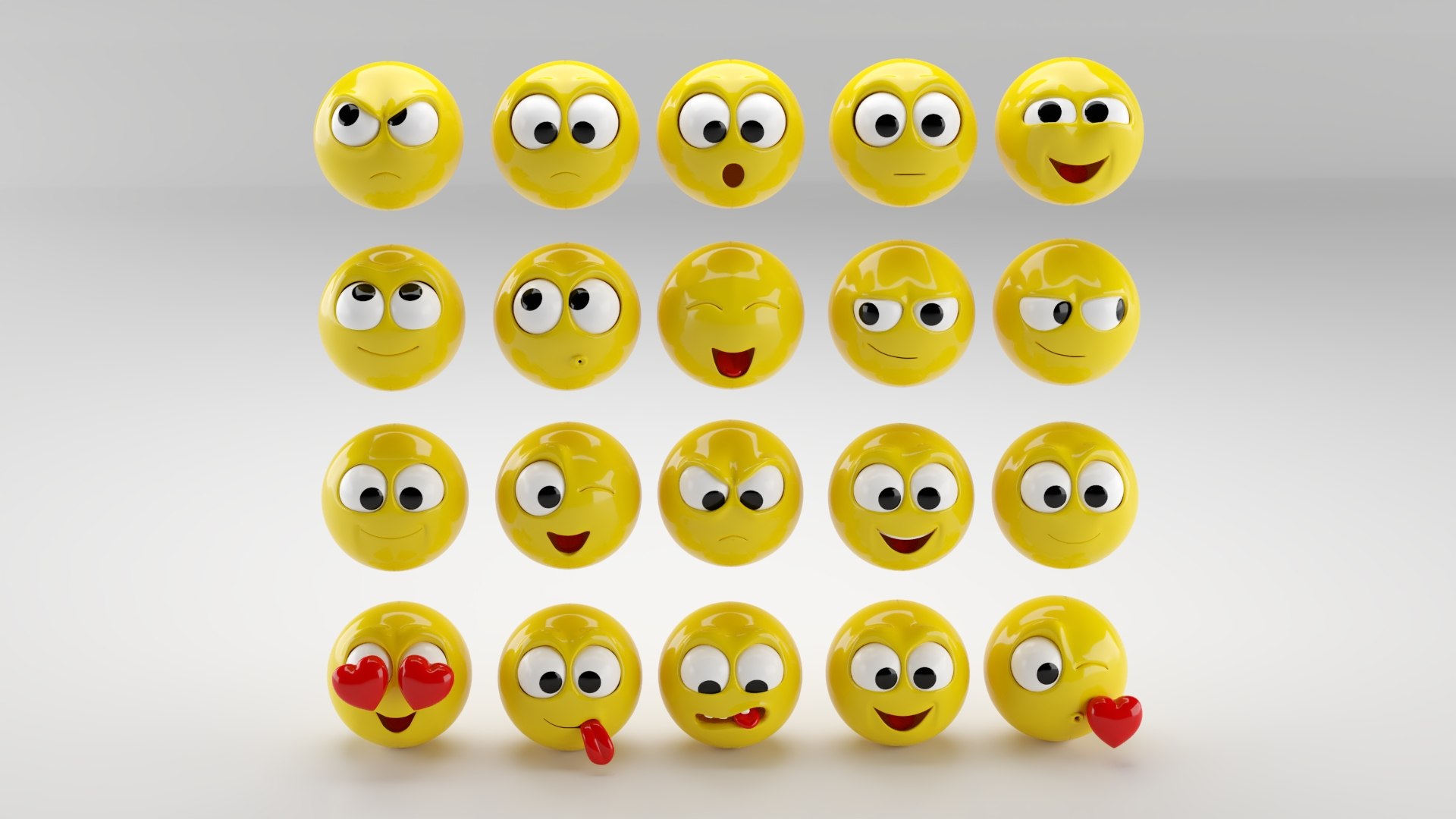Emoji Symbols Models 3D Model - TurboSquid 2379745