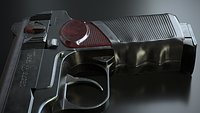 Stechkin Automatic Pistol Low-poly 3D model