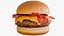 Stylized  Bacon Burger