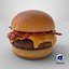 Stylized  Bacon Burger