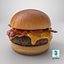 Stylized  Bacon Burger