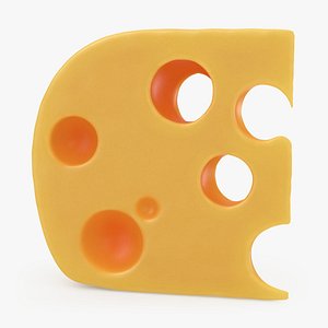 3D model Stylized Triangle Cheese 3