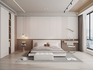 3D Modern bedroom model