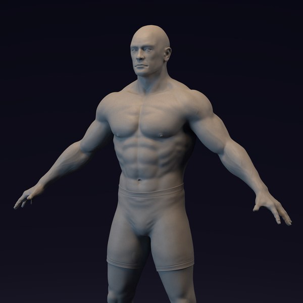 Male Female Basemesh Muscular 3D model - TurboSquid 1735703