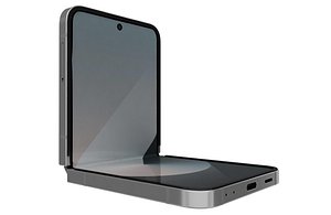 Samsung Galaxy Z Flip 6 Silver Shadow Low Poly 3D model