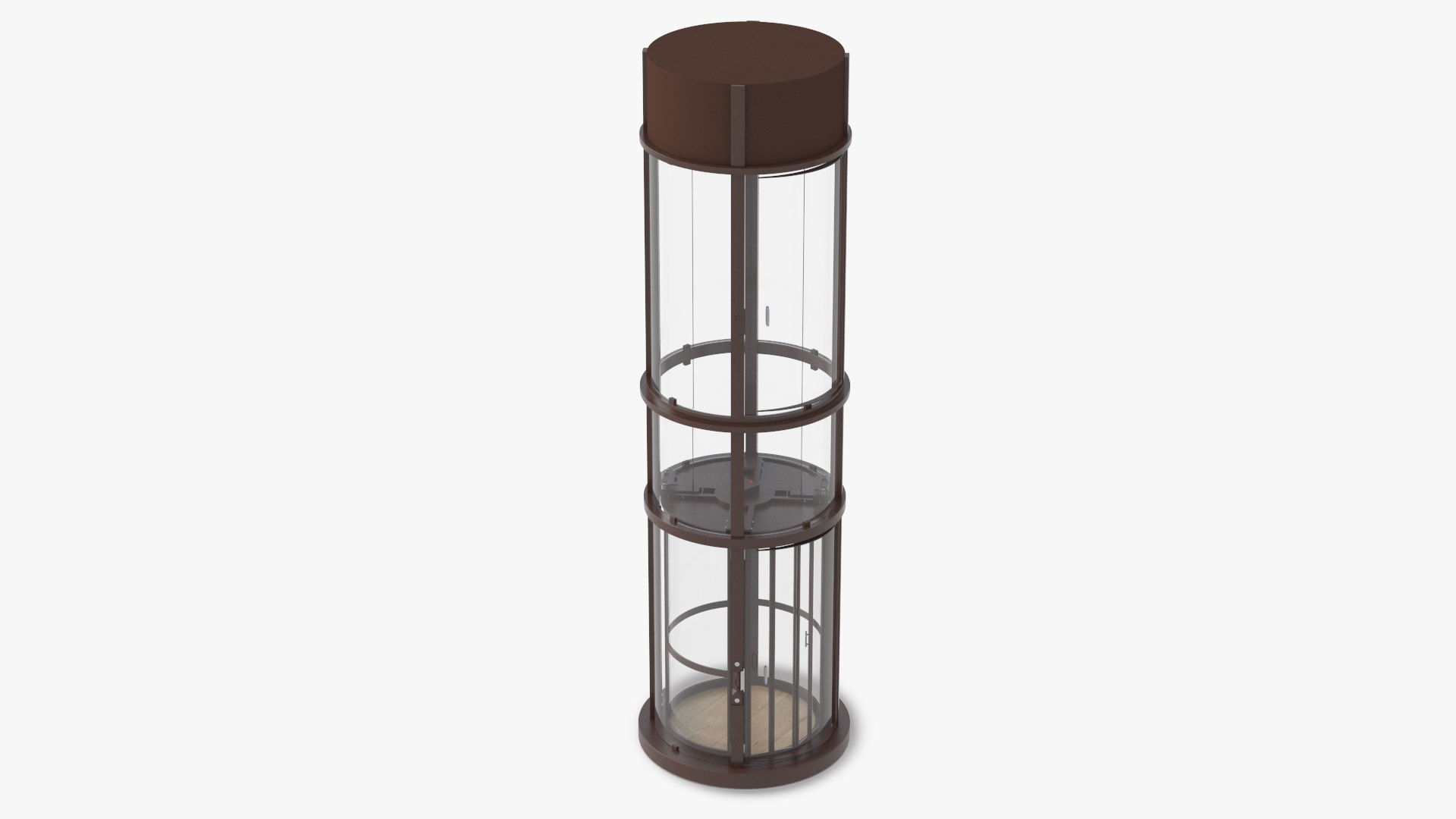 Vuelift Full Glass Lift Brown 3D model preview