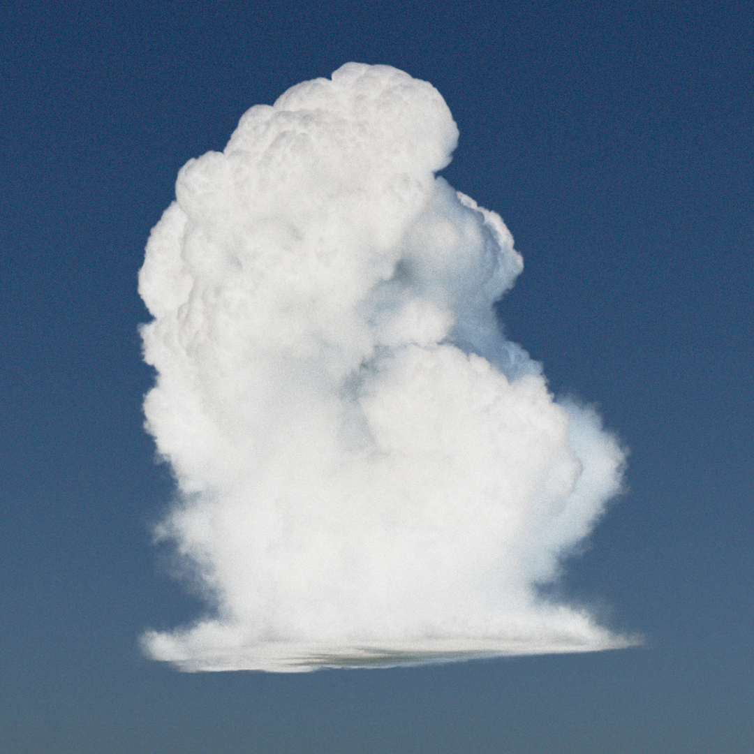 3D Cinematic quality Photorealistic Vdb cumulus cloud type A model ...