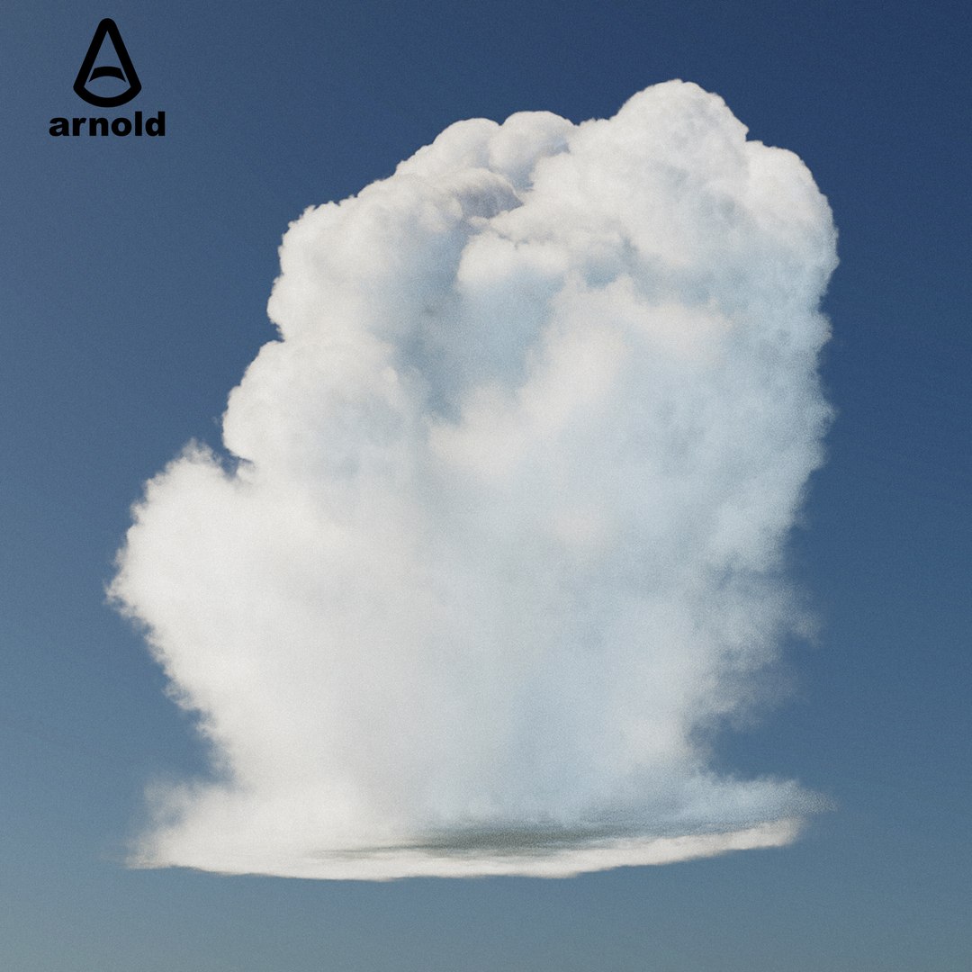 3D Cinematic quality Photorealistic Vdb cumulus cloud type A model ...