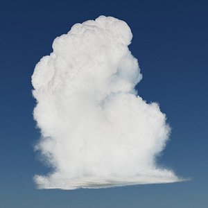 3D Cinematic quality Photorealistic Vdb cumulus cloud type A model