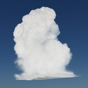 Cinematic quality Photorealistic Vdb cumulus cloud type A