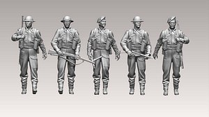 british soldiers model