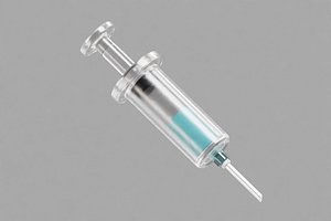 Syringe cartoon 3D model