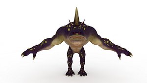 3D Creature frog model
