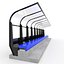 3D model Soccer Bench 17