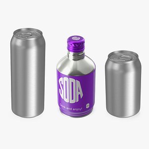 Aluminum Bottles Collection model