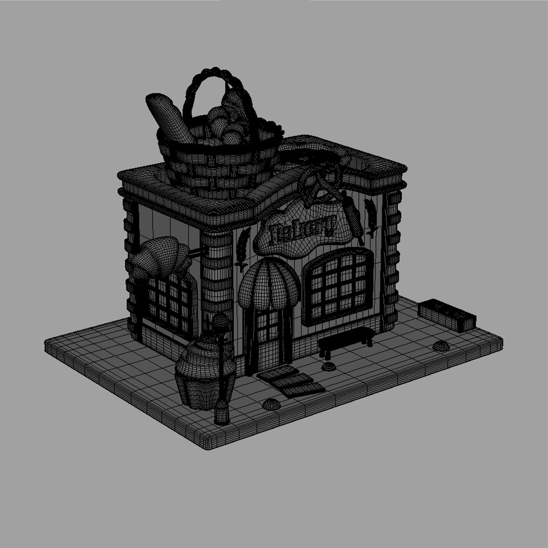 3D High Poly Bakery 01 Model - TurboSquid 2033981