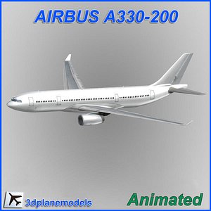 airbus a330-200 3d model