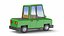 Stylized Pickup Truck Low Poly 3D Model
